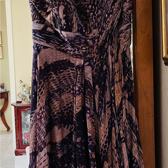 Alberto Makali Evenings Dresses & Skirts - Rare Alberto Makali Silk geometric abstract print cocktail dress size 10